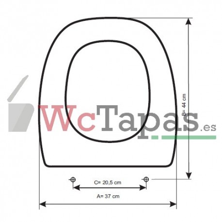 Asiento inodoro COMPATIBLE Italica Bellavista.