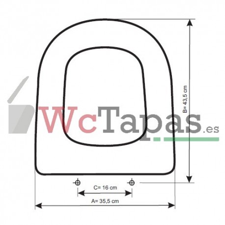 Tapa Wc COMPATIBLE Giralda Roca