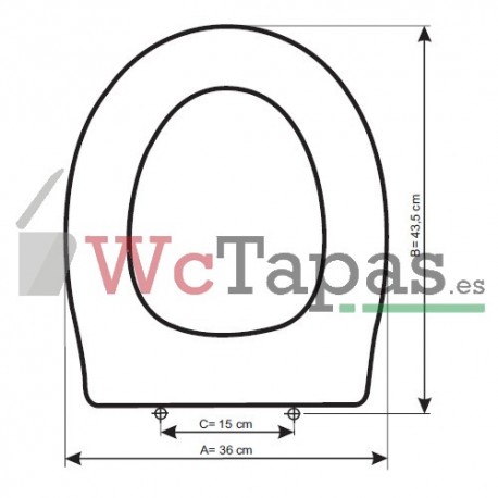 Tapa inodoro COMPATIBLE San Remo Ideal Standard.