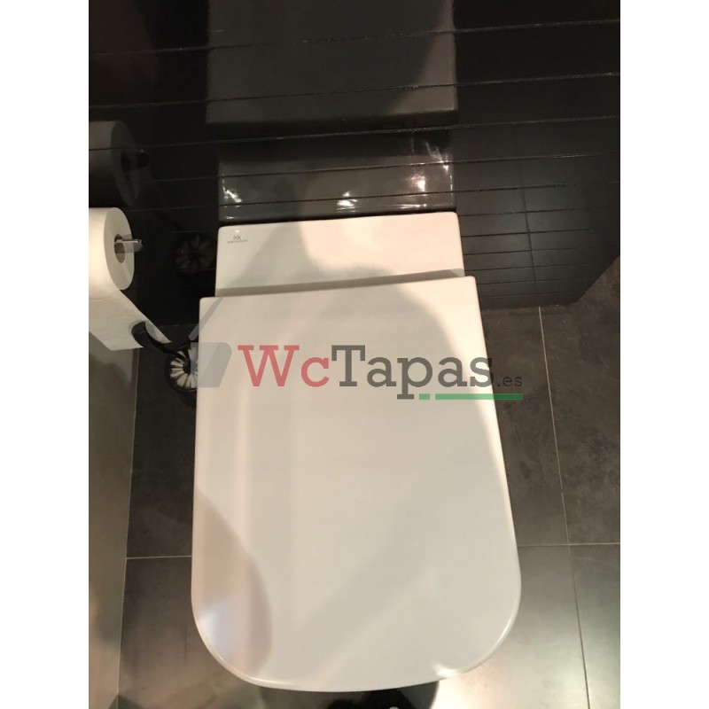 Tapa WC NOKEN PORCELANOSA TEBAS 3 (VERSIÓN 3 - CUADRADO) De Caída  Amortiguada ESTOLI