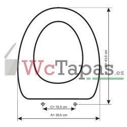 Asiento inodoro COMPATIBLE Ola Jacob Delafon.