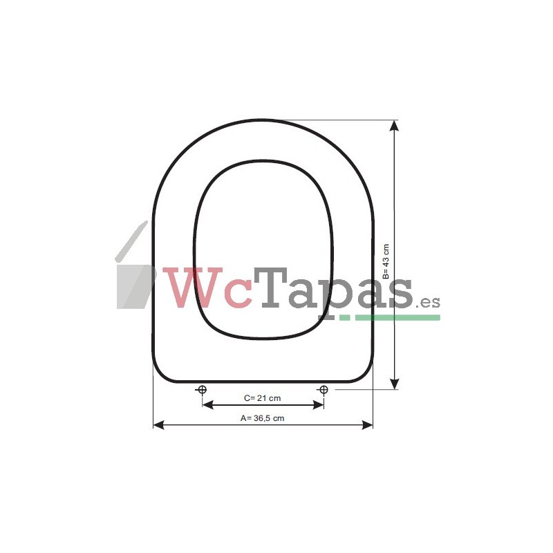 Tapa de WC Duravit Darling compatible