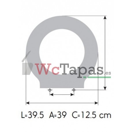 Tapa inodoro COMPATIBLE EL1.2 Galassia