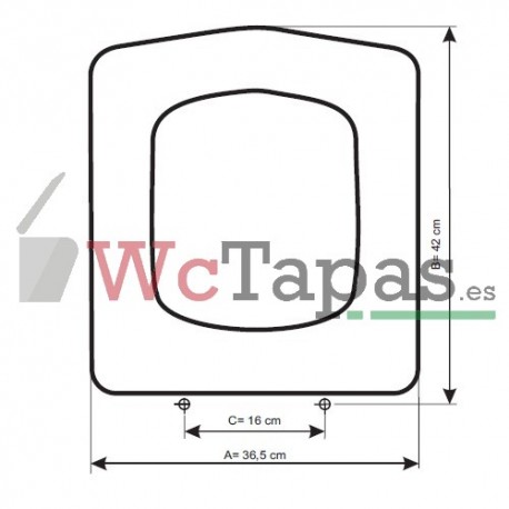 Tapa Wc COMPATIBLE Portofino Cifial.