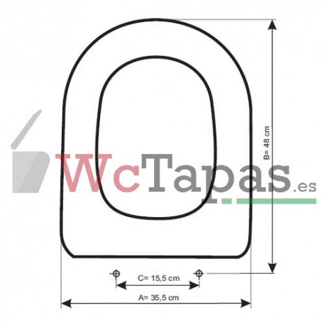 Tapa Wc COMPATIBLE Alfa Unisan.