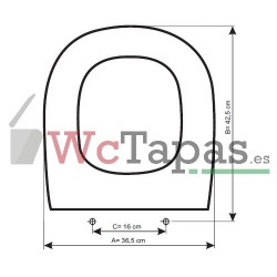 Tapa Wc COMPATIBLE Edén Cifial.