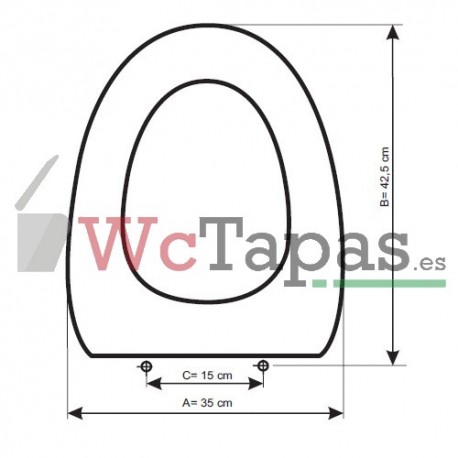 Tapa Wc COMPATIBLE Spa Althea.