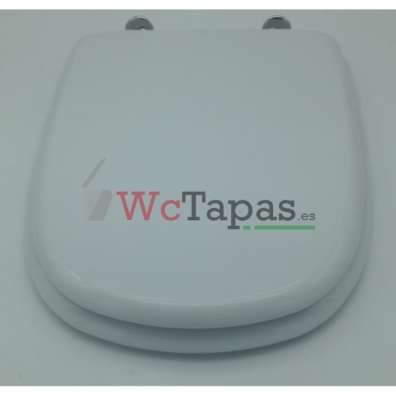 TAPA WC COMPATIBLE, DAMA RETRO ROCA, ASIENTO INODORO, BISAGRA AJUSTABLE, FÁCIL INSTALACIÓN Y LIMPIEZA, MUY RESISTENTE, BLANCO