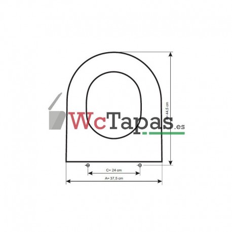 Tapa Wc COMPATIBLE Amortiguado Block Cifial.