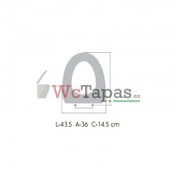 Tapa Wc COMPATIBLE Ibiza Bathco.