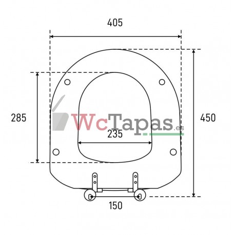 Tapa Wc COMPATIBLE Tizio Ideal Standard.