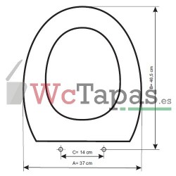 Tapa Wc COMPATIBLE Lorentina Roca