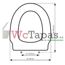 Tapa Wc COMPATIBLE Granada Sanitana.