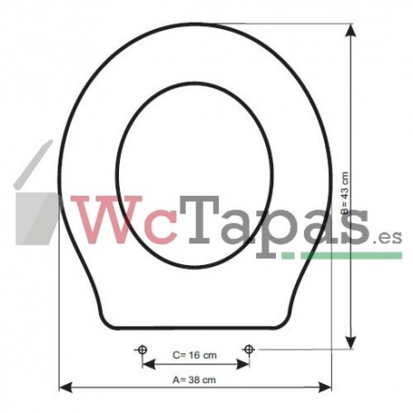 Tapa Wc COMPATIBLE Neoclásica Valadares.