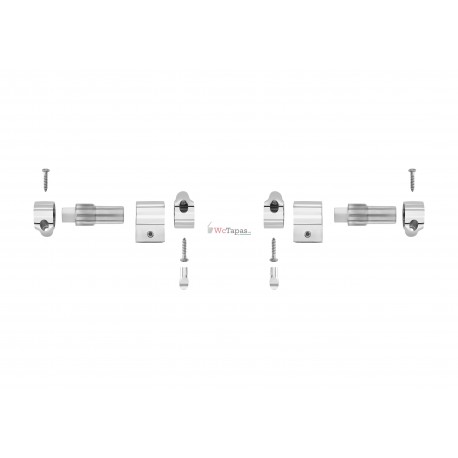 Conjunto bisagras amortiguadas para asiento inodoro Frontalis o Element.