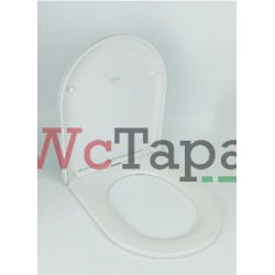 Dombach® Aliano Premium - Tapa WC Universal (Blanco, Forma D, Duroplástico)  Cierre Automático y Suave, Desmontable, Tapa WC Amortiguada, WC Inodoro